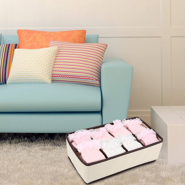 4pcs Collapsible Storage Boxes Bra Underwear Closet Organizer Divider Drawer