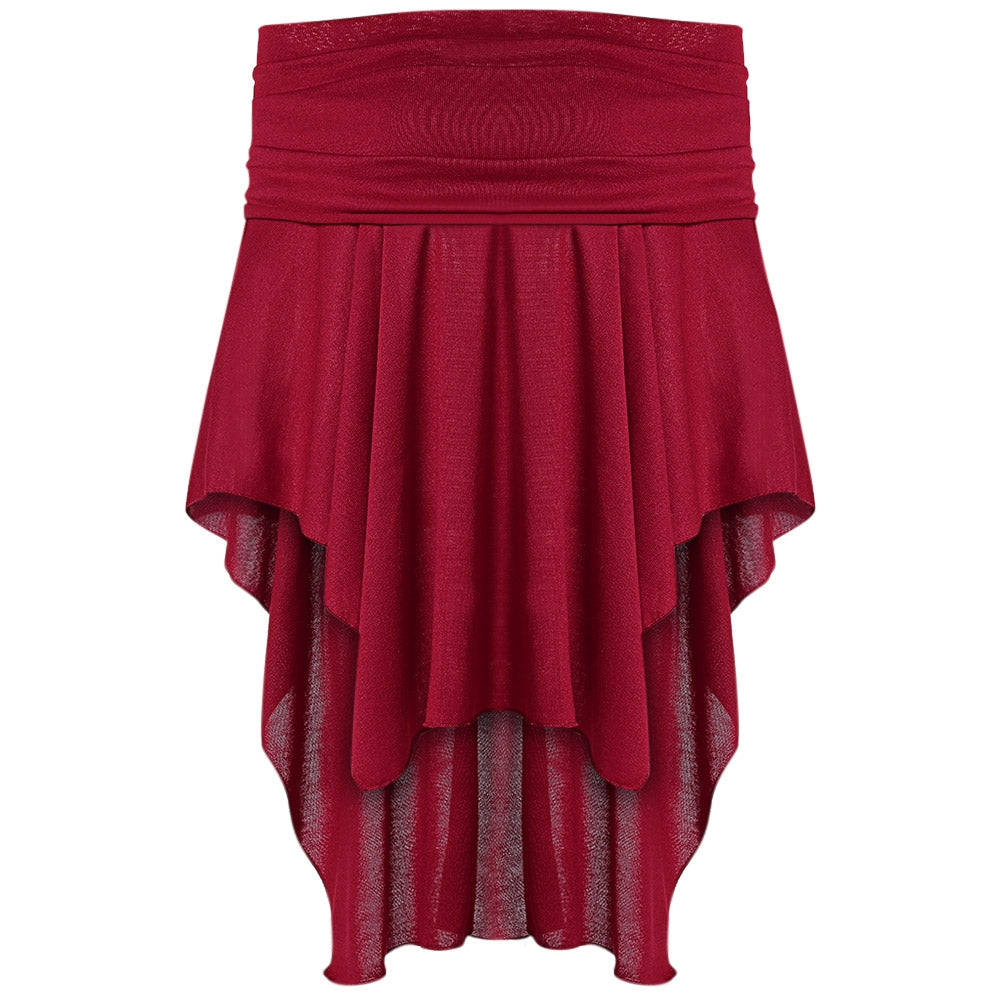 Off The Shoulder Asymmetric Overlap Solid Color Knit Poncho Women Pullover Blouse