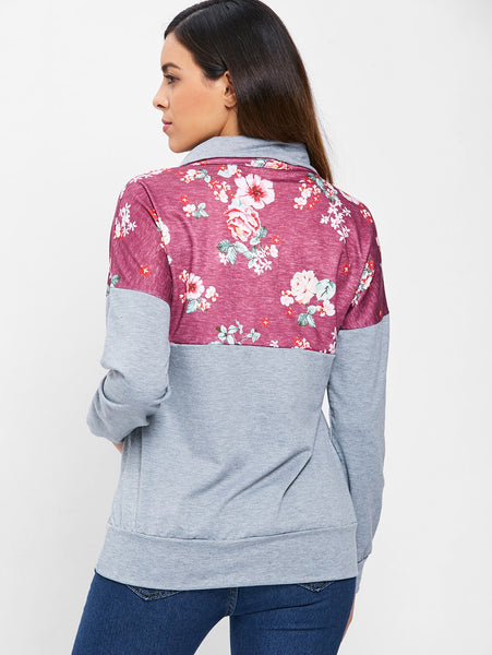 Kangaroo Pocket Printed Sweatshirt