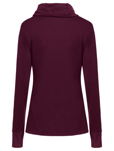 Petal Hem Drawstring Embroidered Sweatshirt