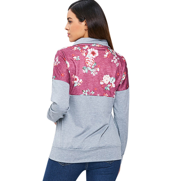Kangaroo Pocket Printed Sweatshirt