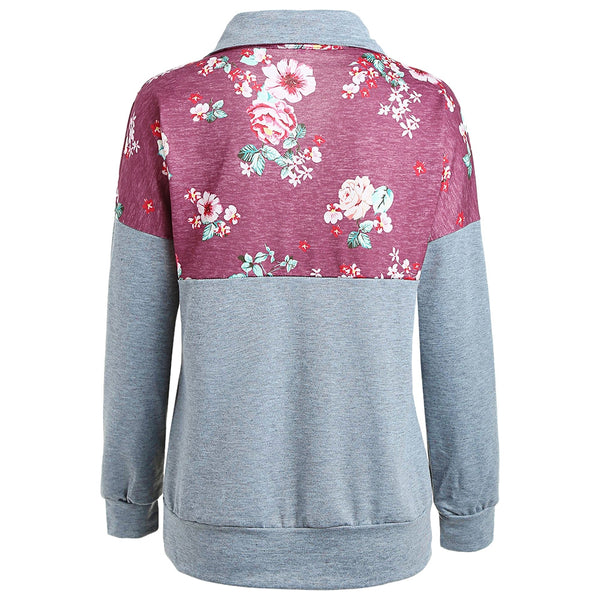 Kangaroo Pocket Printed Sweatshirt