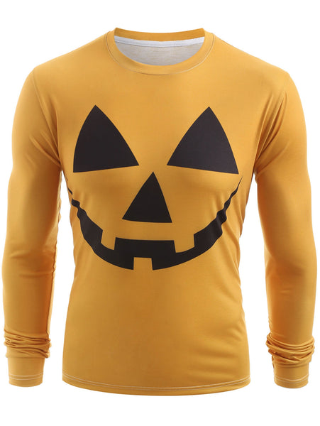 Geometrical Emoticon Print Casual T-shirt