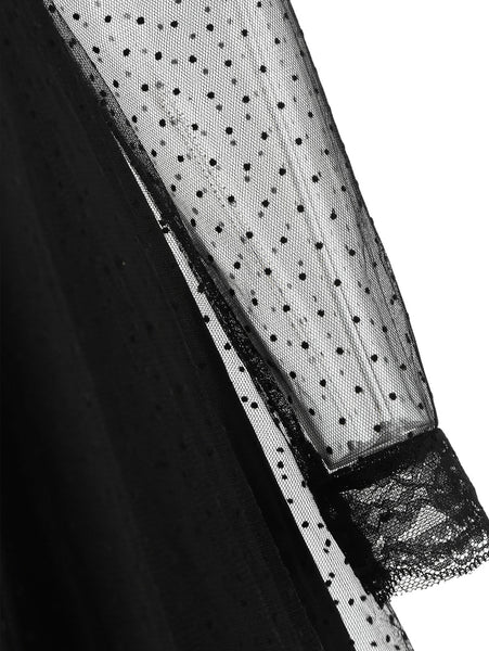 Cut Out Mesh Panel Dress