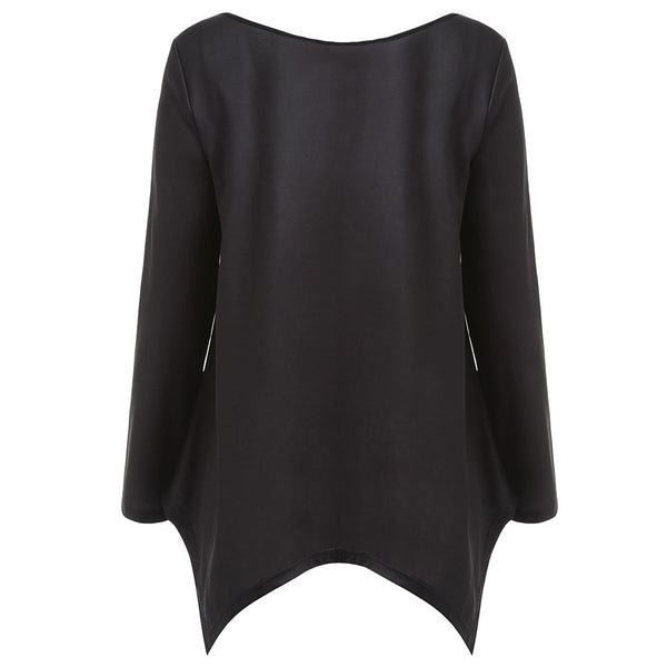 Long Sleeve Skeleton Print T-shirt