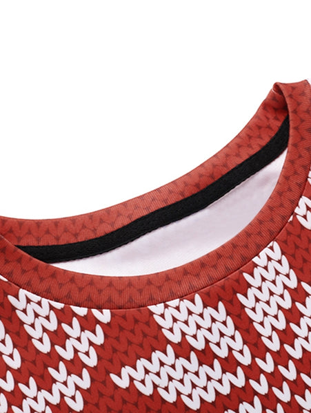 Christmas Snow Seamless Knitting Pattern Sweatshirt