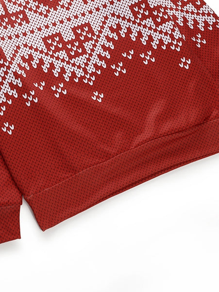 Christmas Snow Seamless Knitting Pattern Sweatshirt