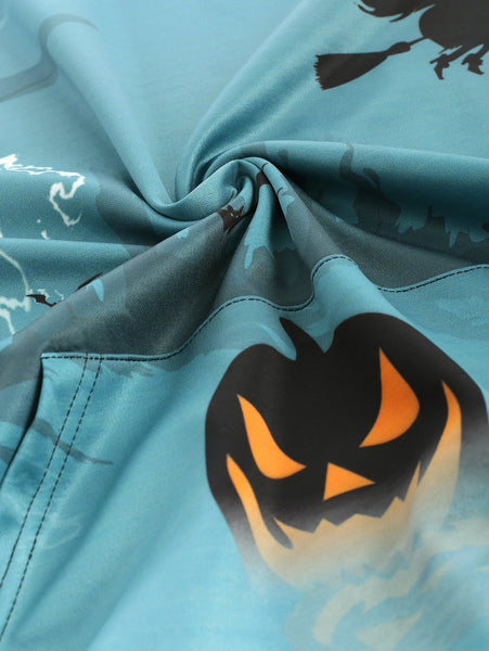Halloween Pumpkin Print Casual Hoodie