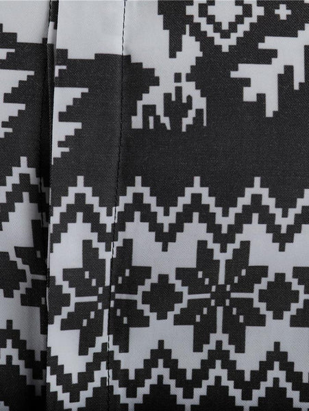 Christmas Deer Print Button Up Shirt