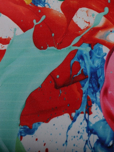 Long Sleeve Colorful Paint Splatter Shirt