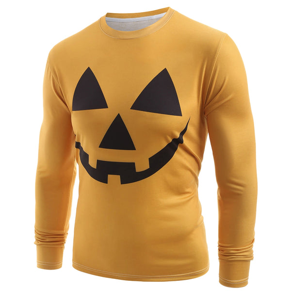 Geometrical Emoticon Print Casual T-shirt