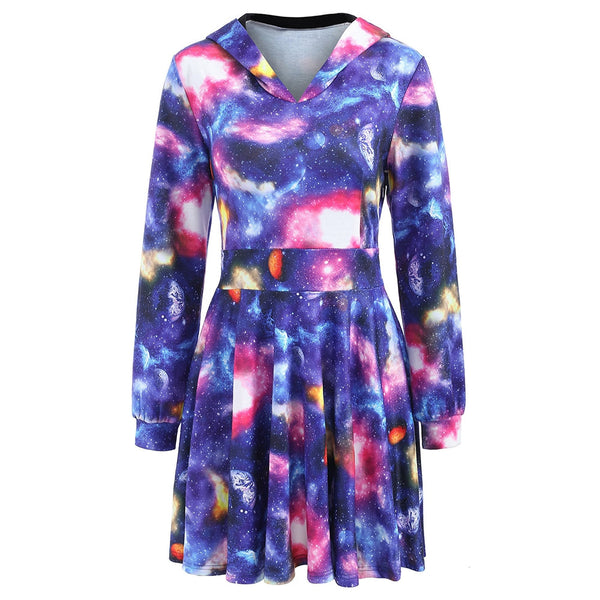 Outer Space Fit and Flared Mini Dress
