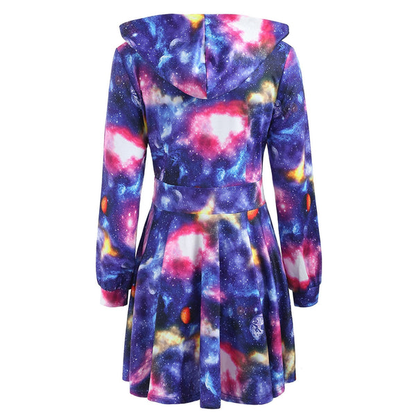 Outer Space Fit and Flared Mini Dress