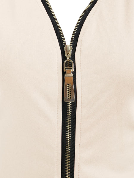 Long Sleeve Zip Back Slim Dress