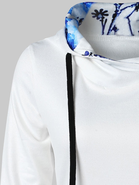 Drawstring Chinese Painting Hoodie