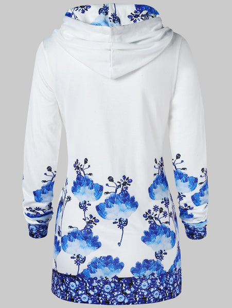 Drawstring Chinese Painting Hoodie