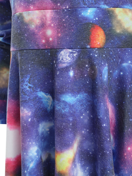 Outer Space Fit and Flared Mini Dress