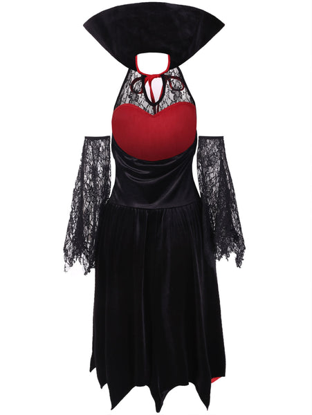 Cold Shoulder Halloween Costume Lace Dress