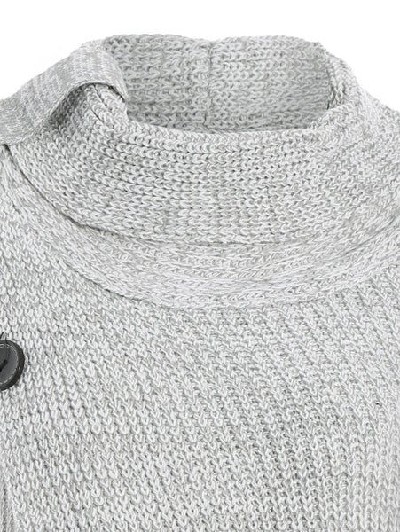 High Neck Asymmetrical Cardigan