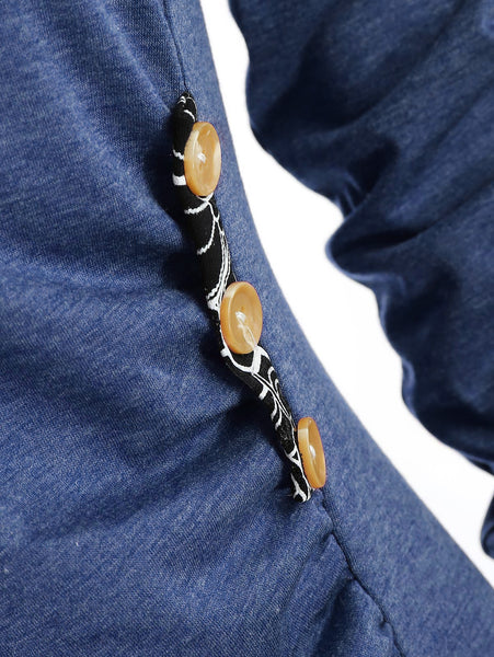 Long Sleeve Cowl Neck Tunic T-shirt