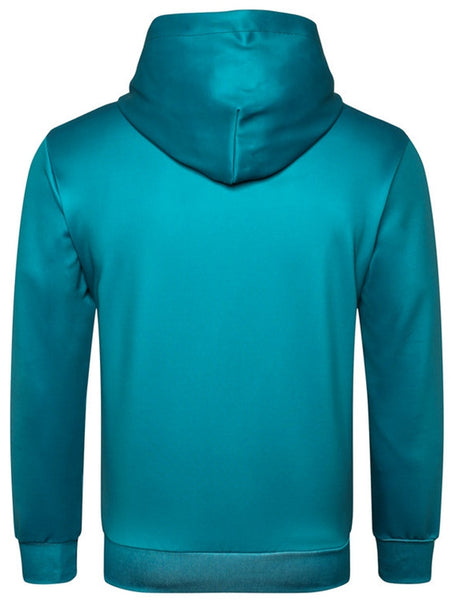 Cartoon Dog Printed Pullover Hoodie