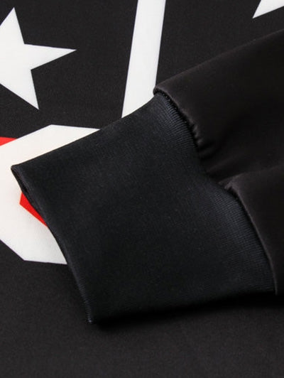 Star Belt Print Sweatshirt