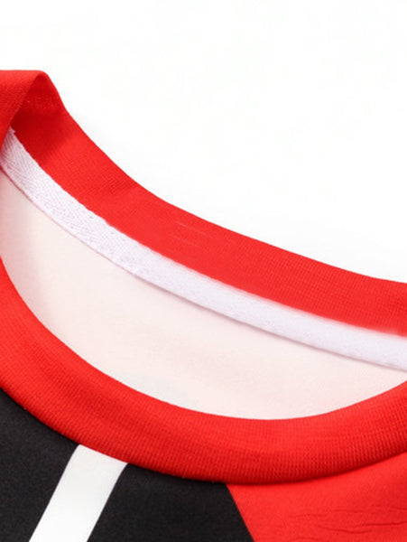 Star Belt Print Sweatshirt