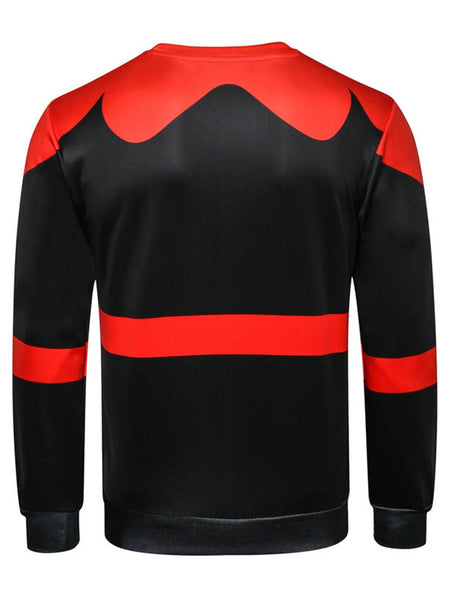 Star Belt Print Sweatshirt