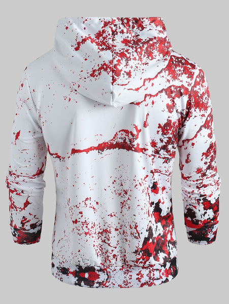 Halloween Letter Print Pullover Hoodie
