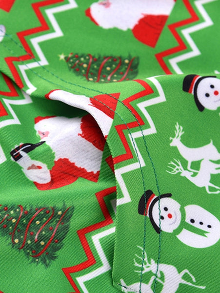 Drinking Santa Claus Print Drawstring Hoodie