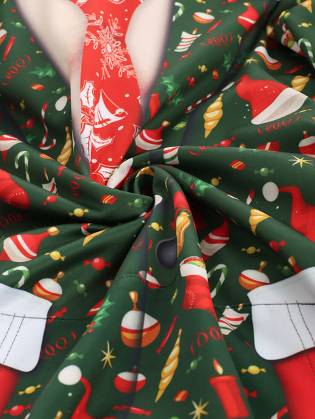 3D Christmas Elements Blazer Printed Hoodie