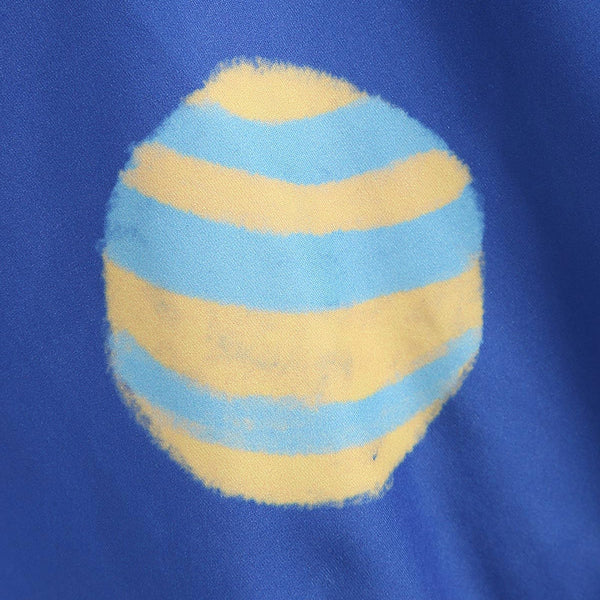 Skew Neck Sun and Moon Print Sweatshirt