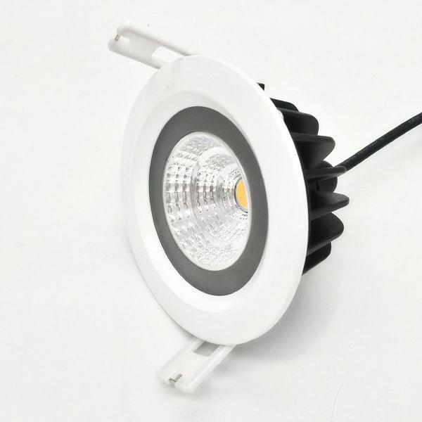 ZDM 4PCS 7W 600 - 650LM IP65 Waterproof White Round LED Ceiling Light Warm White AC 85 - 265V