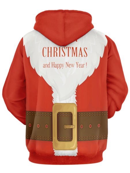 Santa Suit Christmas Pullover Hoodie