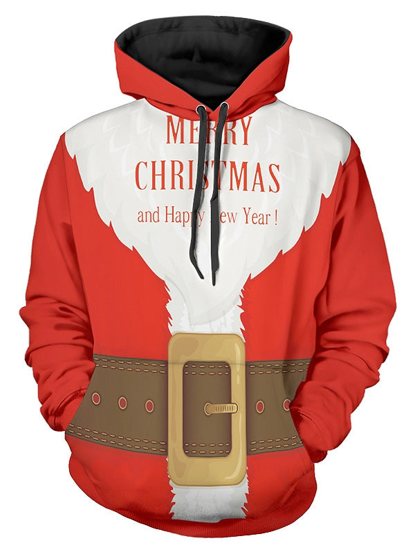 Santa Suit Christmas Pullover Hoodie