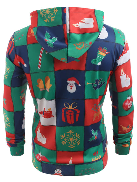 Funny Christmas Elements Blazer Print Hoodie