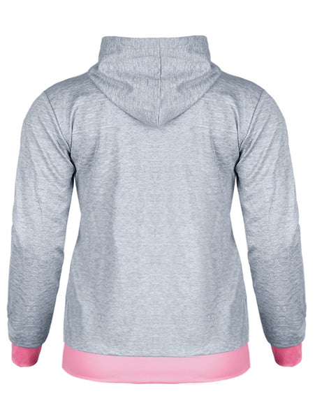 Christmas Long Sleeve Reindeer Print Hoodie