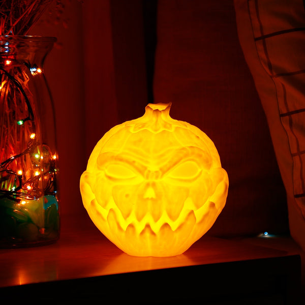 3D Printing Devil Pumpkin Face Light Pat Night Lamp Halloween