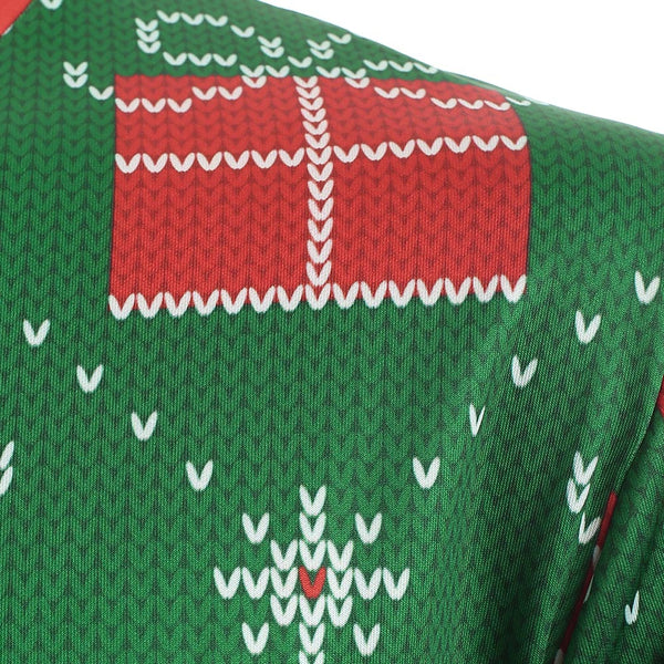 Christmas Gift Knitted Print Long Sleeve Sweatshirt