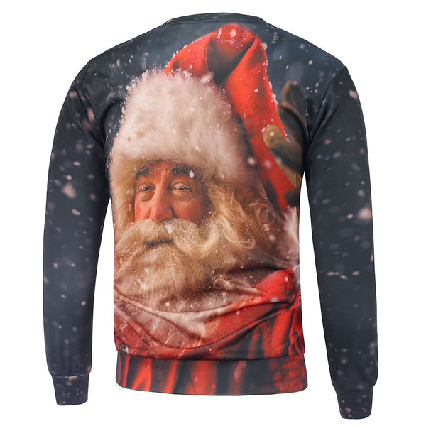 Christmas Santa Claus Printing Sweatshirt