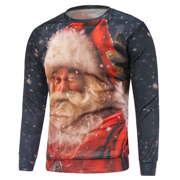 Christmas Santa Claus Printing Sweatshirt