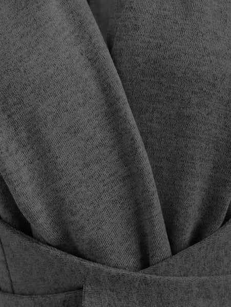 Open Front Button Long Duster Cardigan