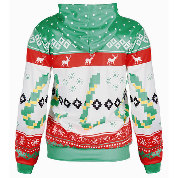 Long Sleeve Christmas Letter Print Hoodie