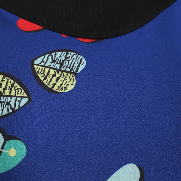 Heart Print Flare Dress