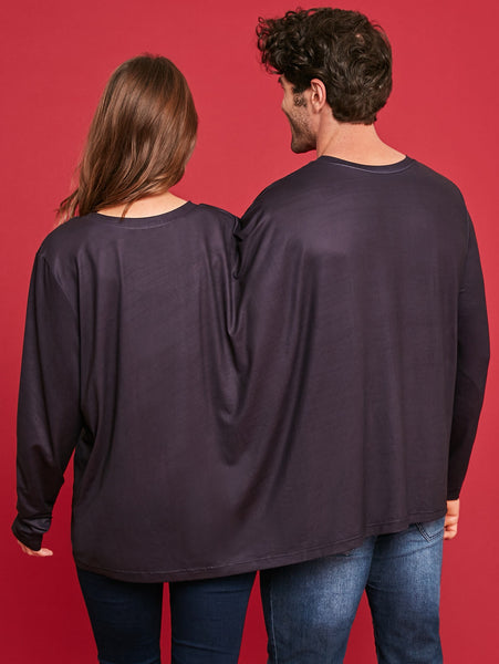 Two Person Long Sleeve Christmas Santa T-shirt