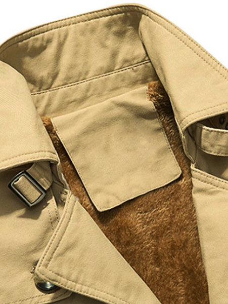 Winter Fluffy Lined Button Up Jacket