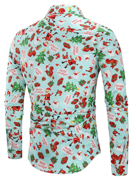 Christmas Animal Gifts Printed Long Sleeve Shirt