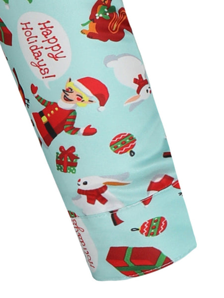 Christmas Animal Gifts Printed Long Sleeve Shirt