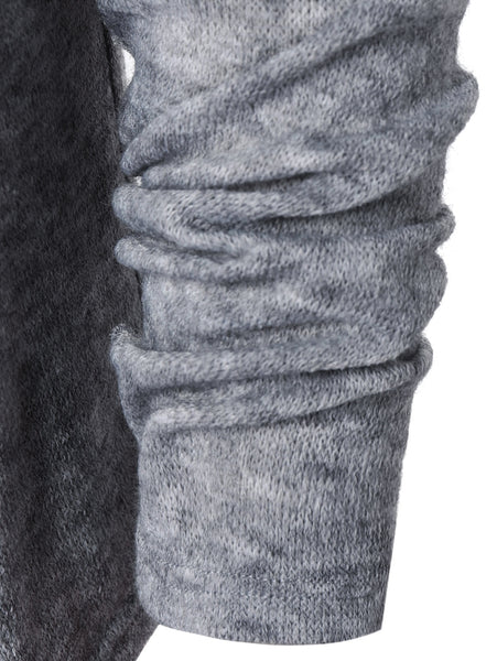 Asymmetric Button Long Sleeve Cardigan