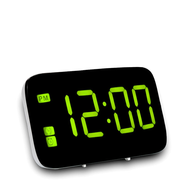 JK - 015 LED Digital Alarm Clock Voice Control Time Display for Home or Office